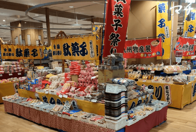 駄菓子物産展の様子